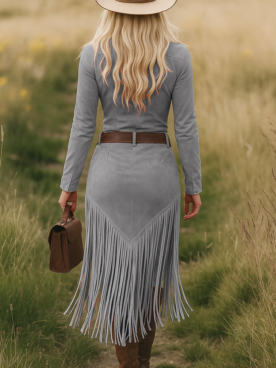 Selene | Abito boho con eleganti frange