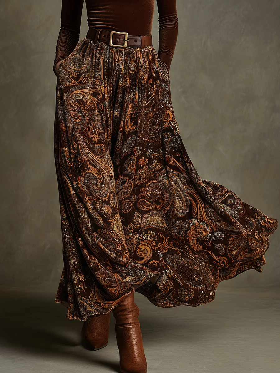 Francesca | Completo vintage con gonna maxi