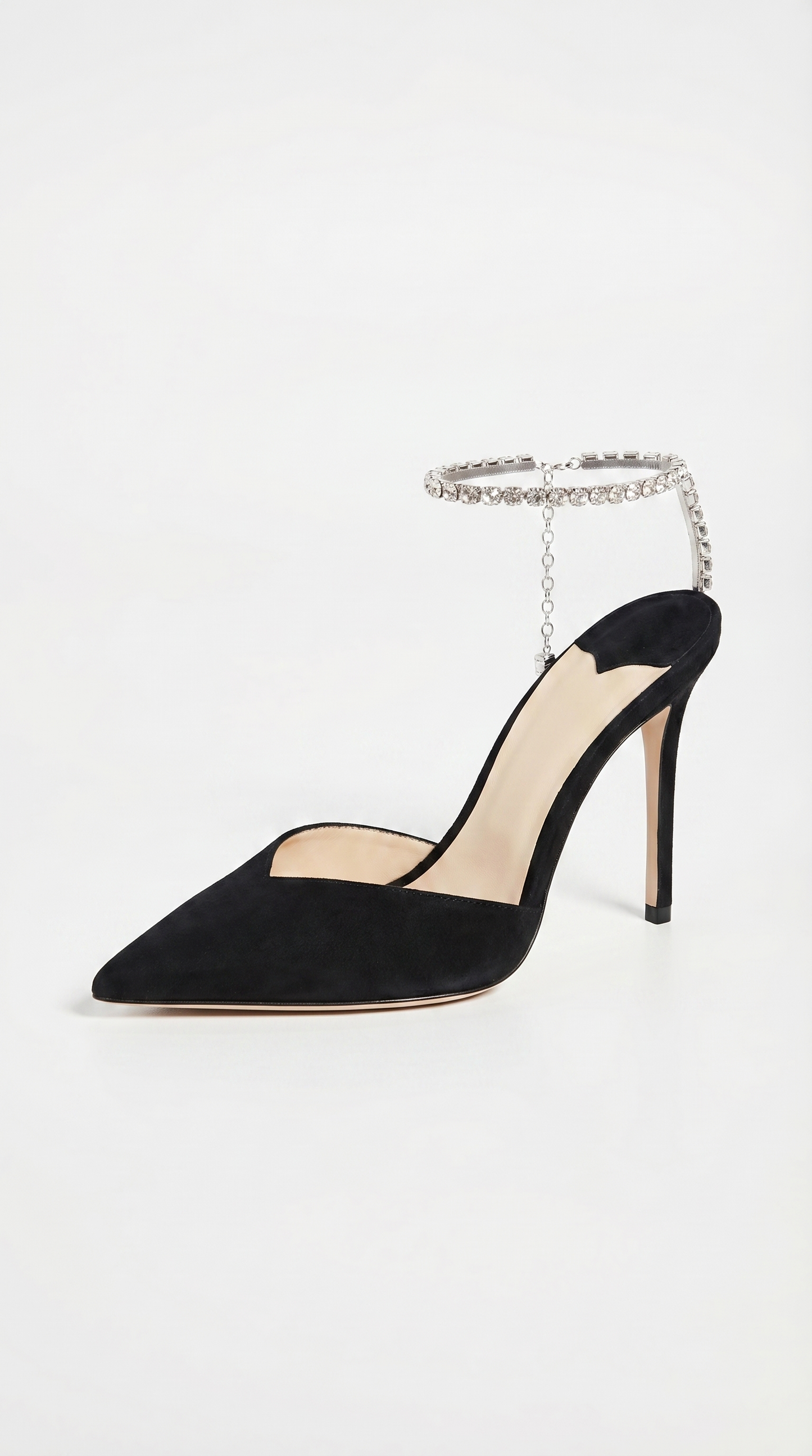 Kristine - Crystal-Chandelier Ankle-Strap Stiletto
