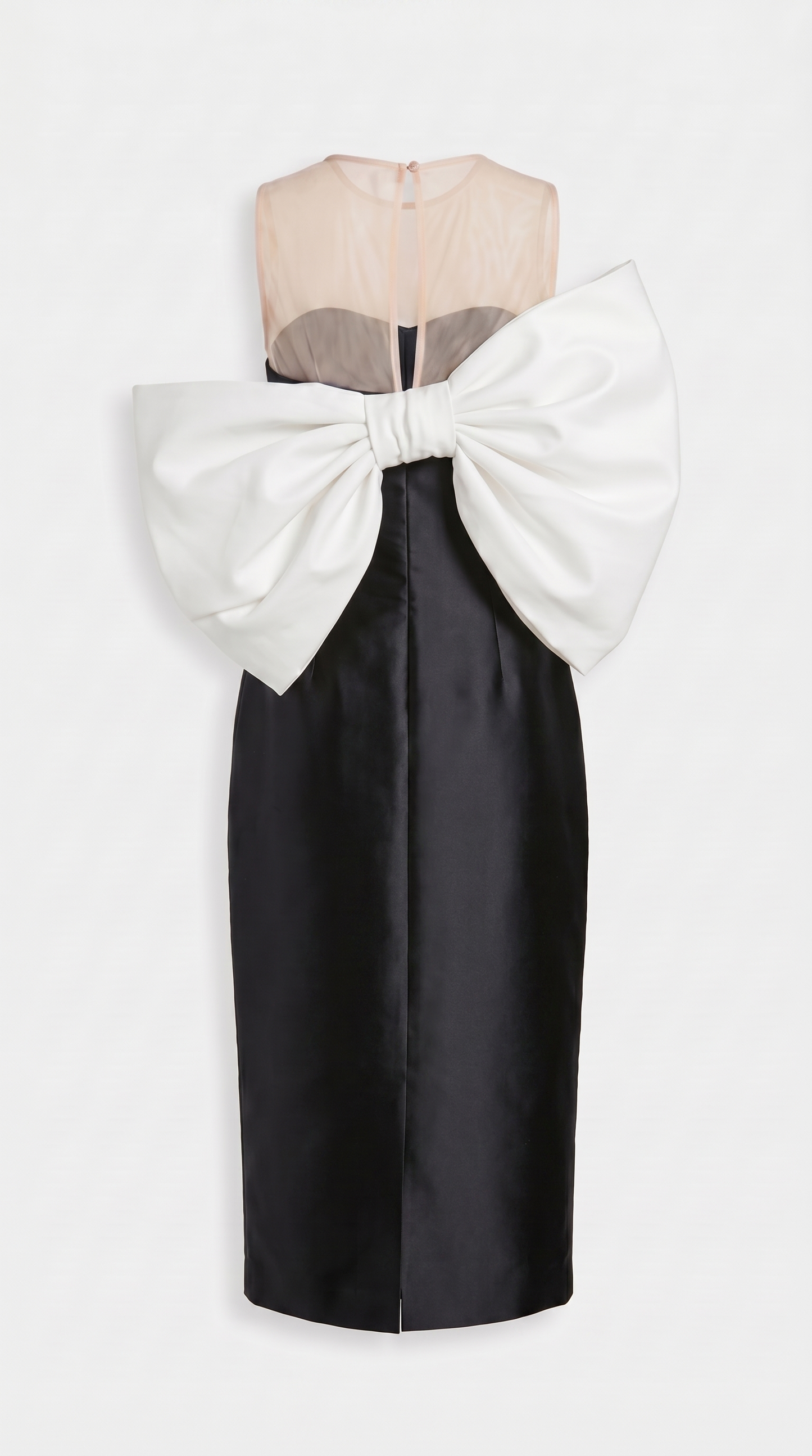 Modis - Sculptural Bow One-Shoulder Midi Dress Black
