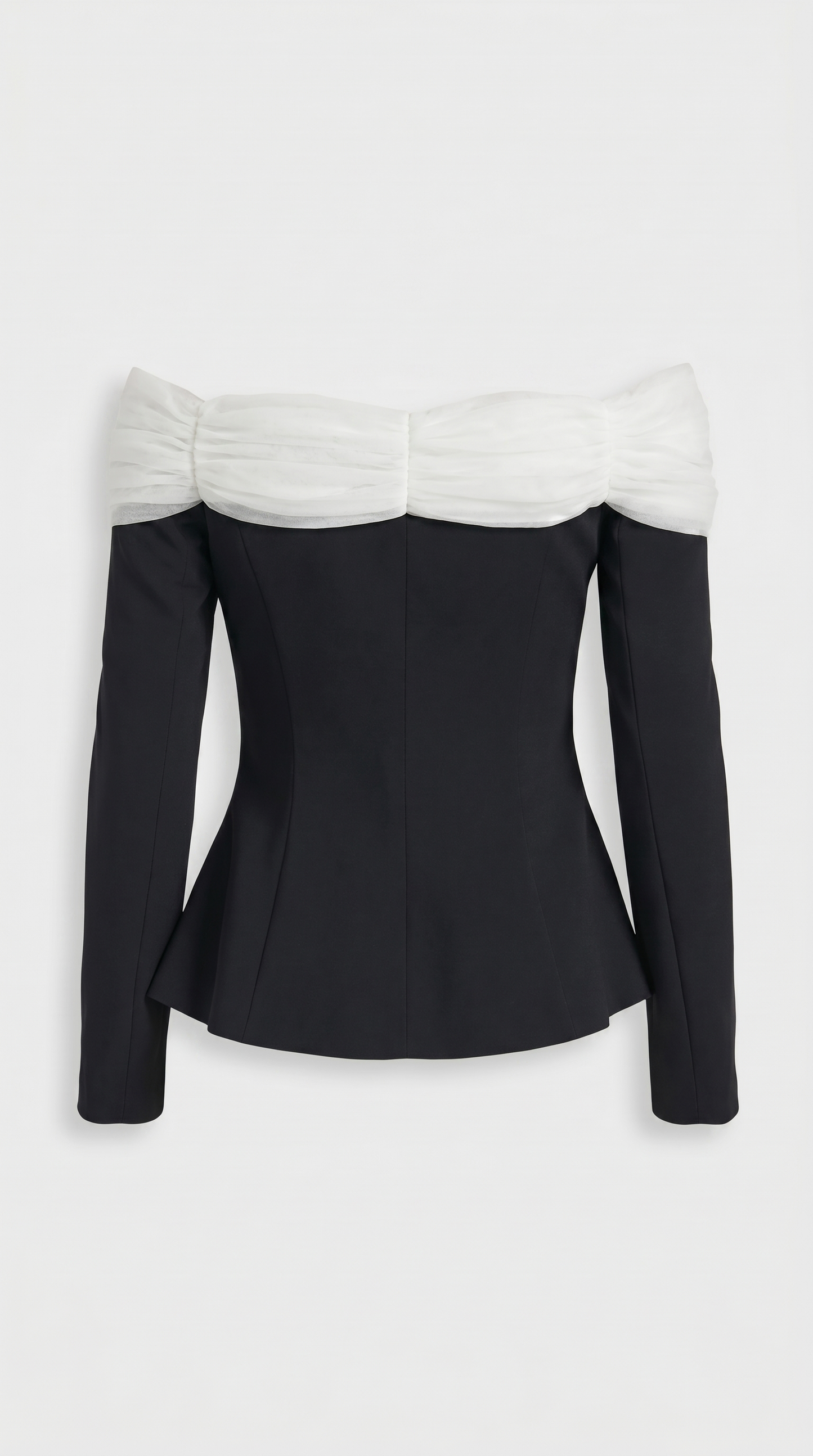 Arana - Sexy Slash Neck Crop Top Black