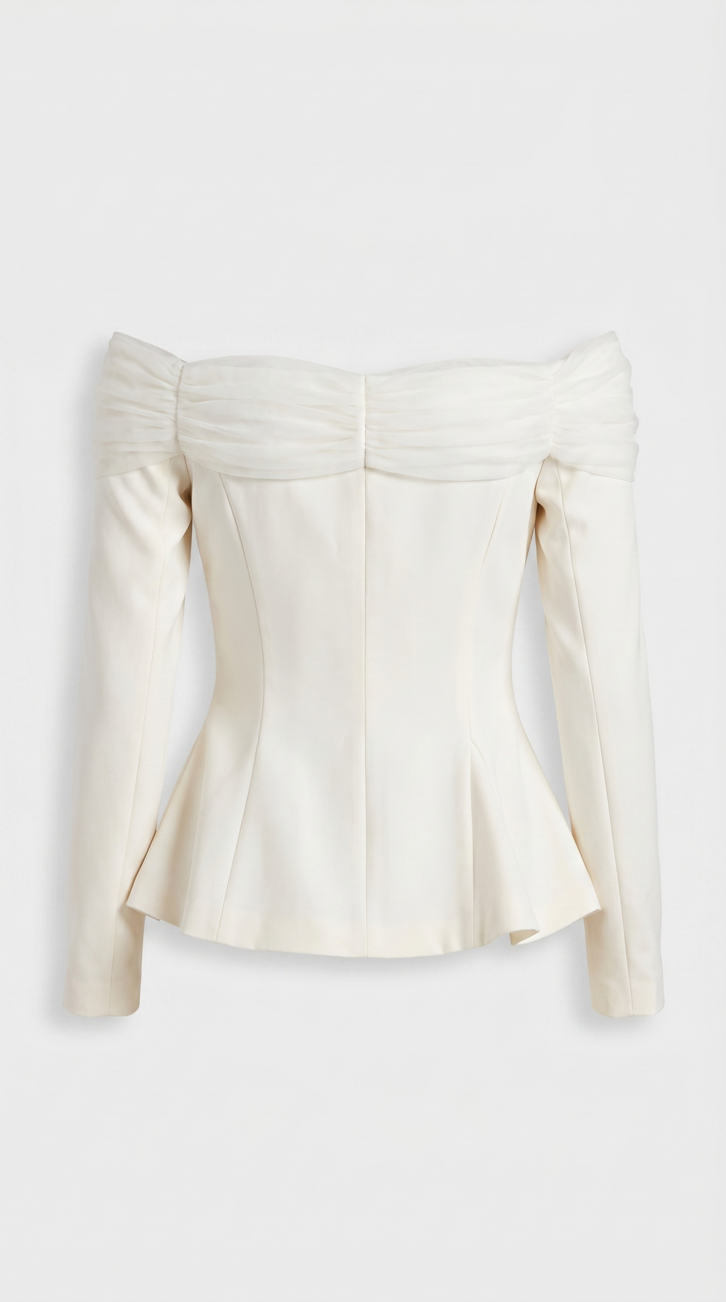 Arana - Sexy Slash Neck Crop Top Apricot