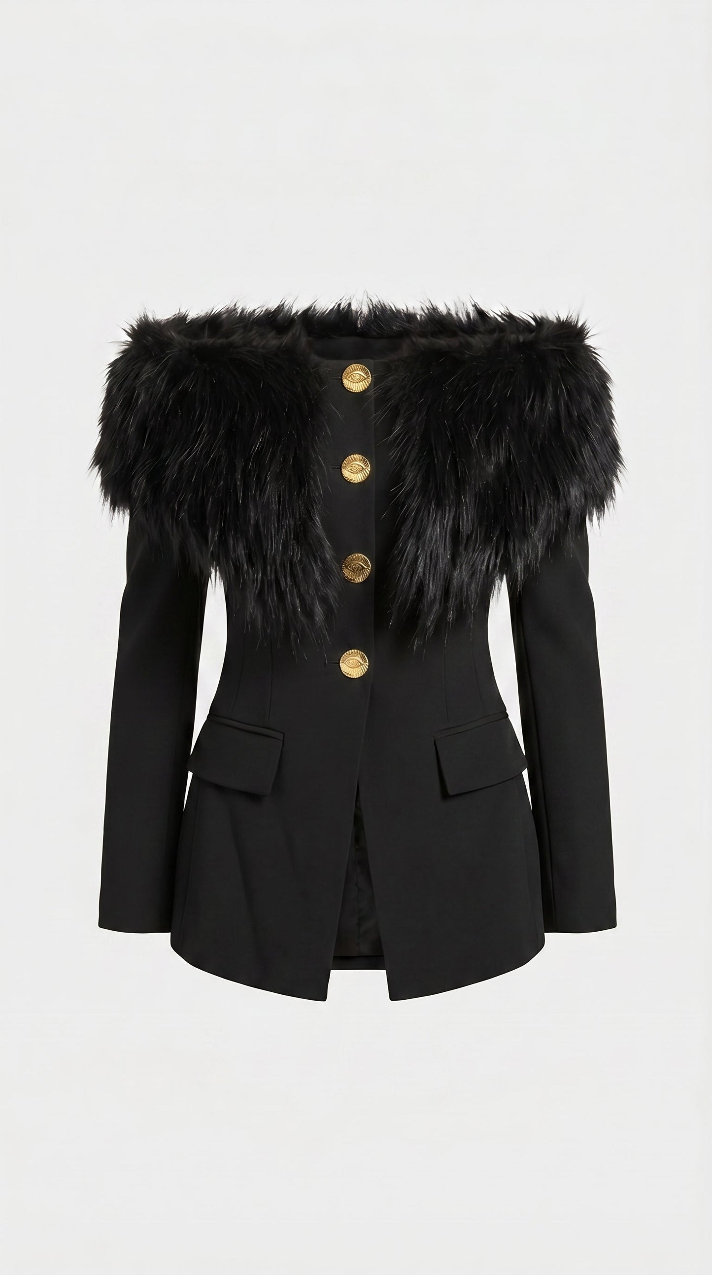 Rune - Refined Long Sleeve Fur Jacket