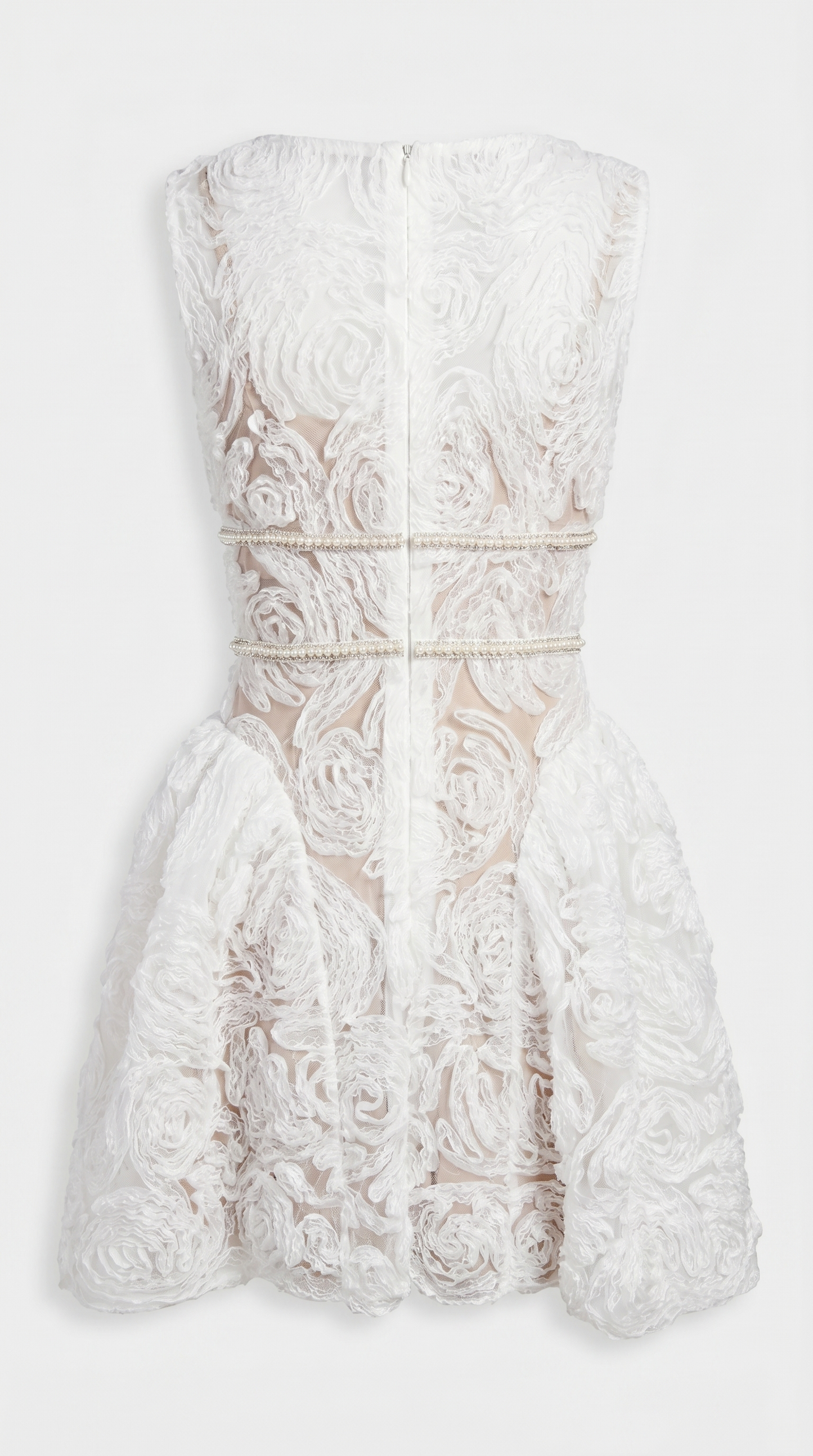Brio - Structural Rosette Tiered Mini Dress