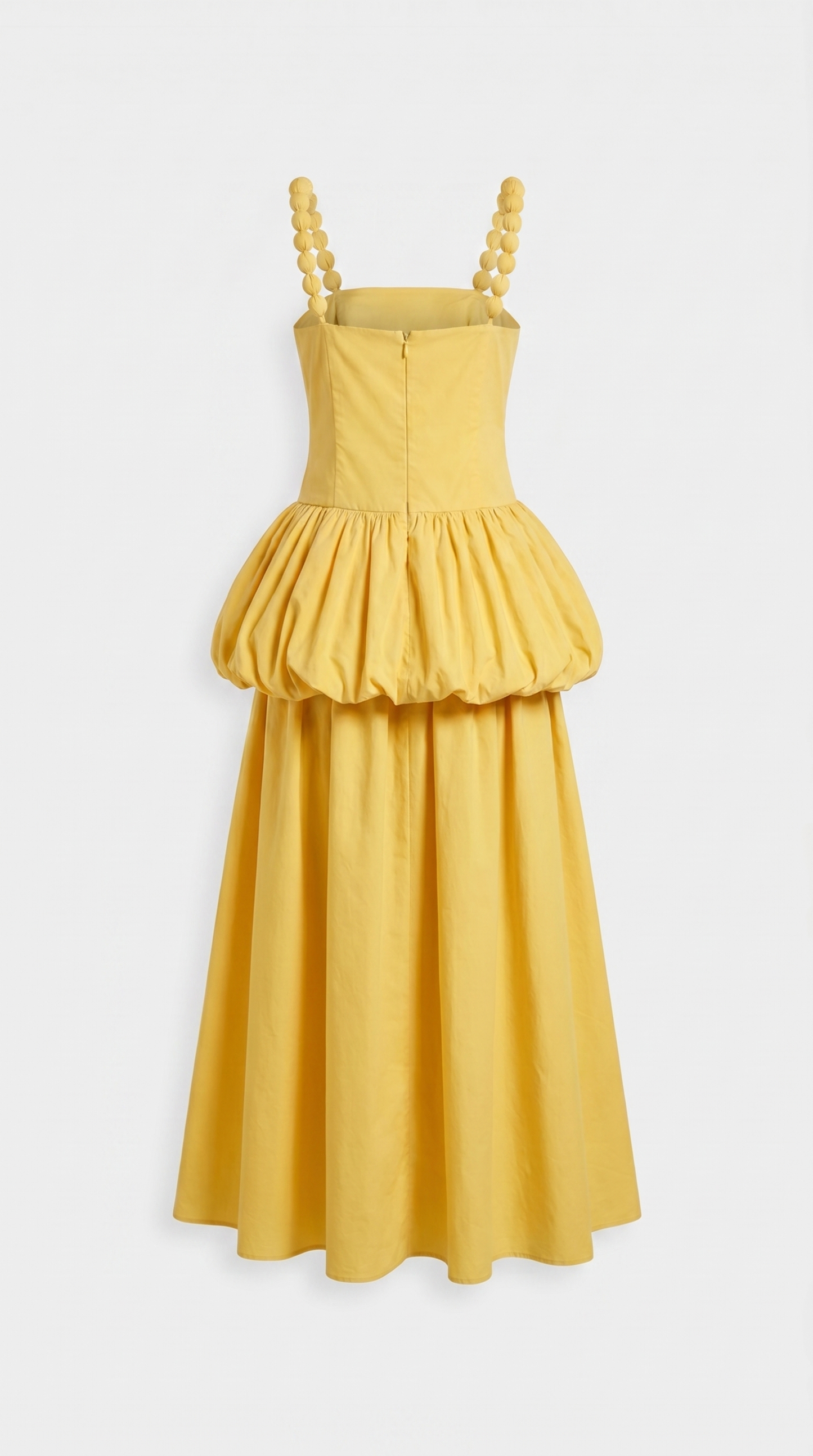 Kaza - Bubble-Tiered Maxi Dress with Bobble Straps