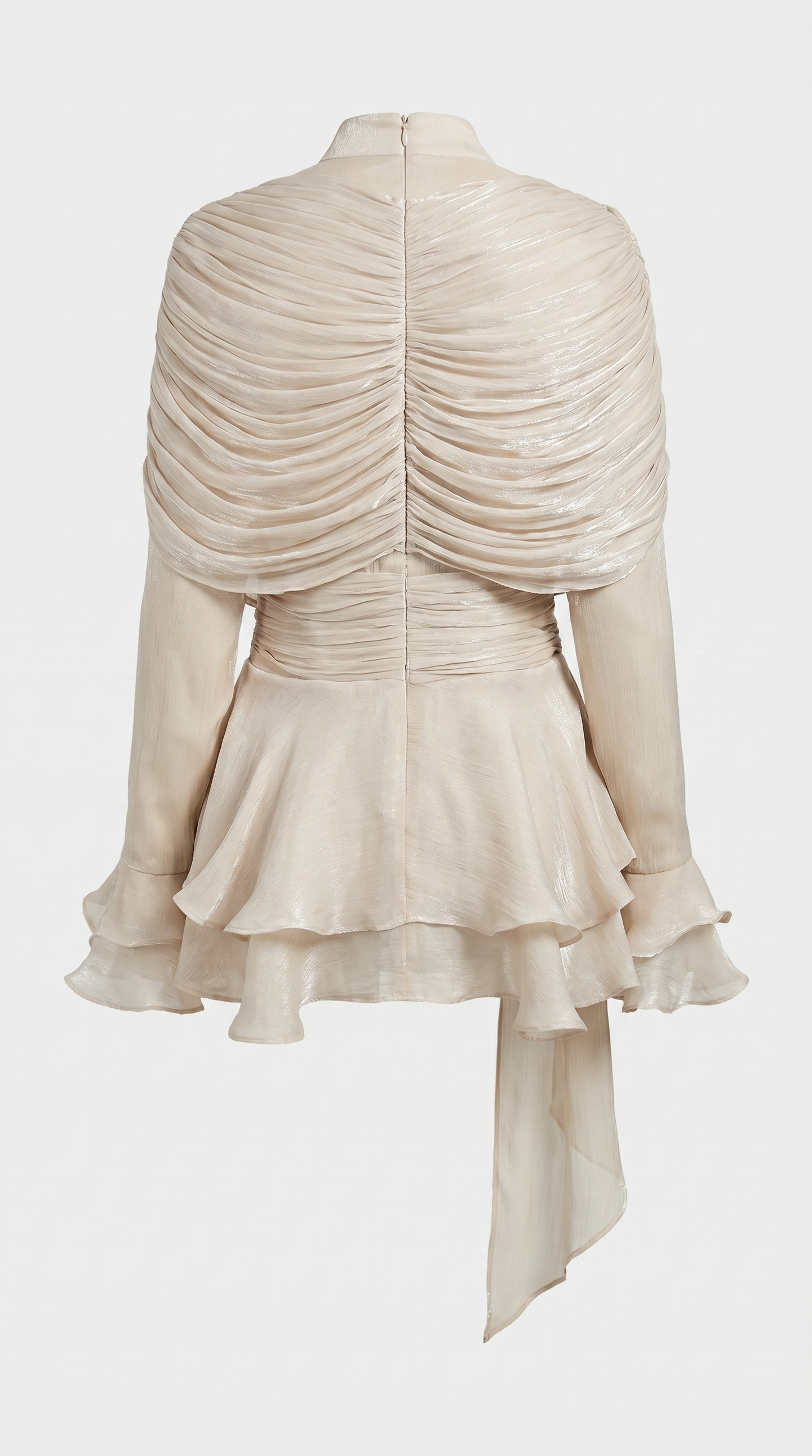 Soma - Draped Ruched Shimmer Mini Dress