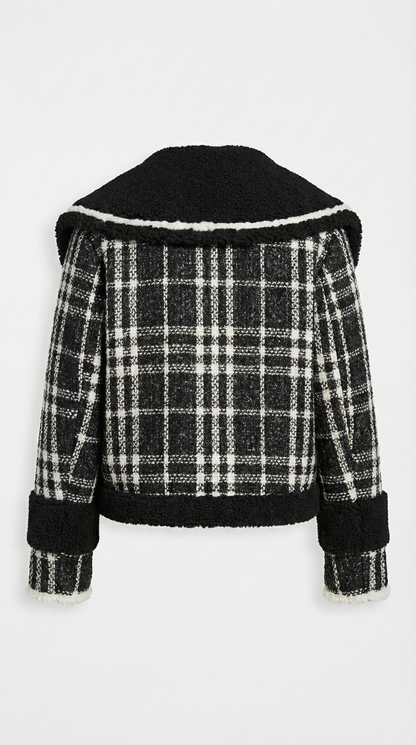 Solenn - Tweed Jacket with Extravagant Collar