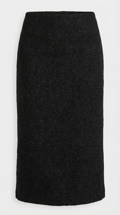 Moraine - Black Stylish Jacket and Half Skirt Set