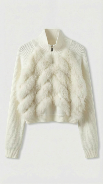Glase - Loose Fox Fur Sweater