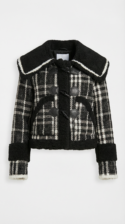 Solenn - Tweed Jacket with Extravagant Collar