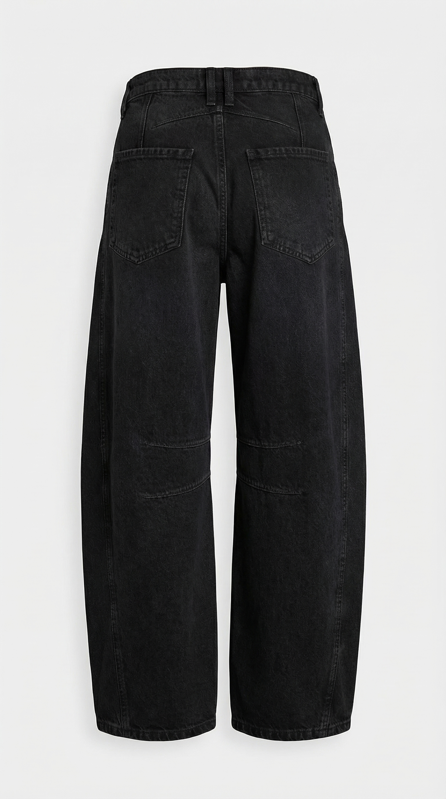 Storma - High Stretch Mid-Rise Barrel Jeans Black