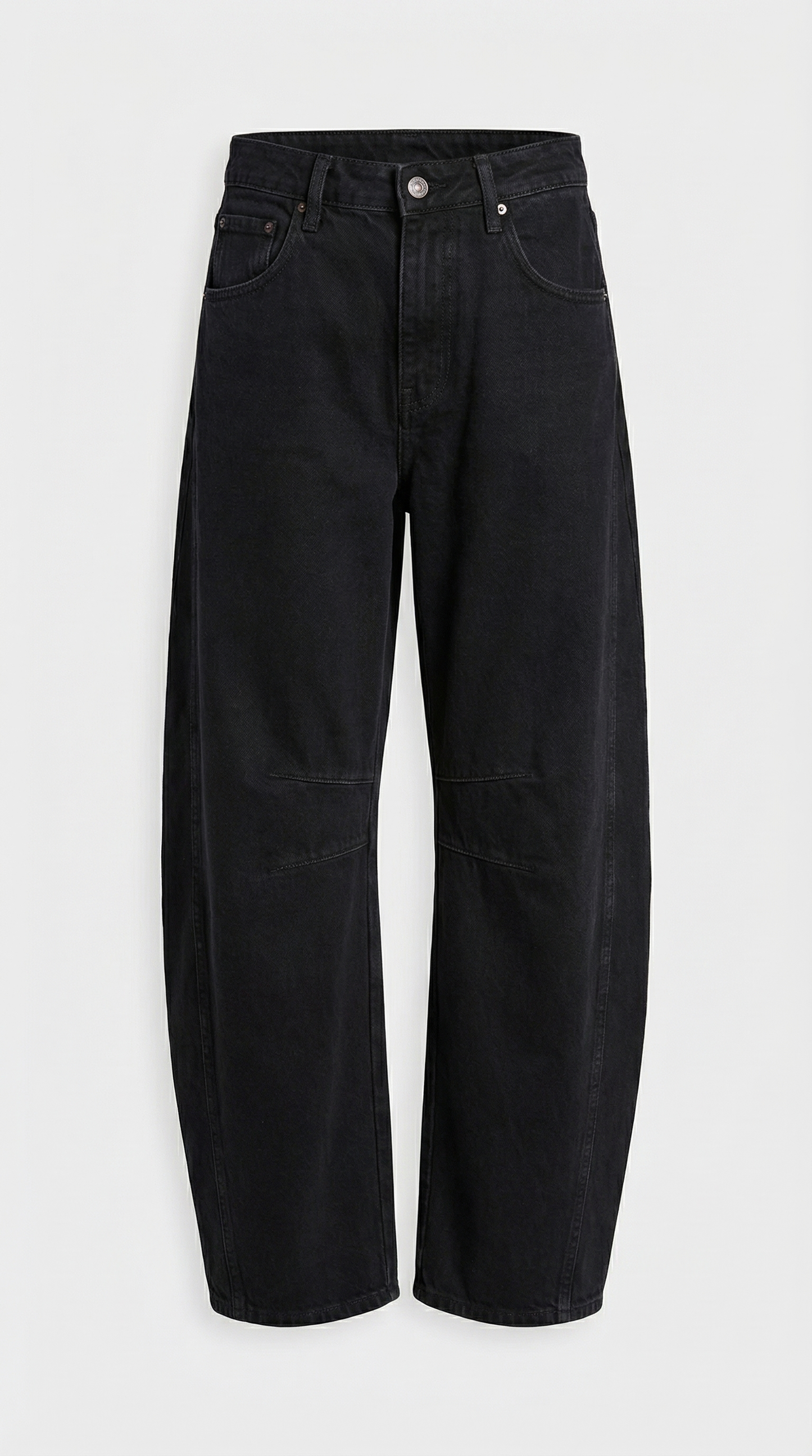 Storma - High Stretch Mid-Rise Barrel Jeans Black