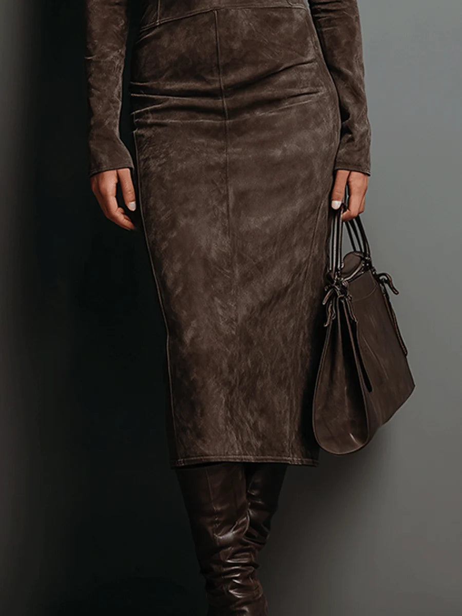 Marcella | Elegante cappotto midi aderente