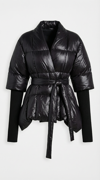Gloria - Sculpted Down Wrap Jacket