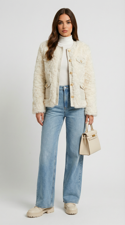 Nordis - Thickened Vegan Fur Jacket
