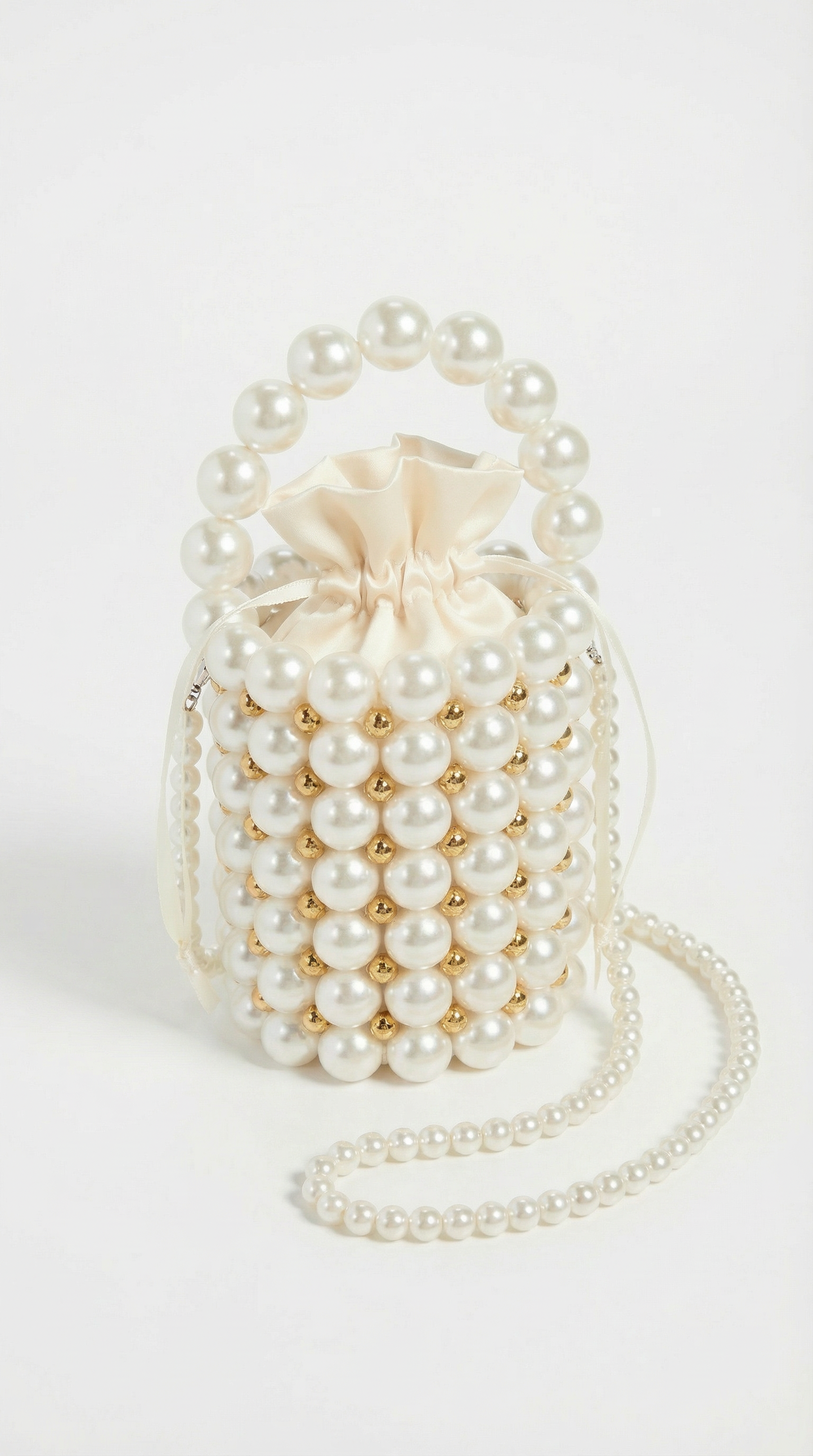 Ora - Handmade Pearl Shoulder Tote Bag