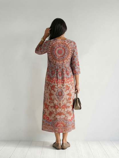 Luciana | Abito midi dalla linea armoniosa