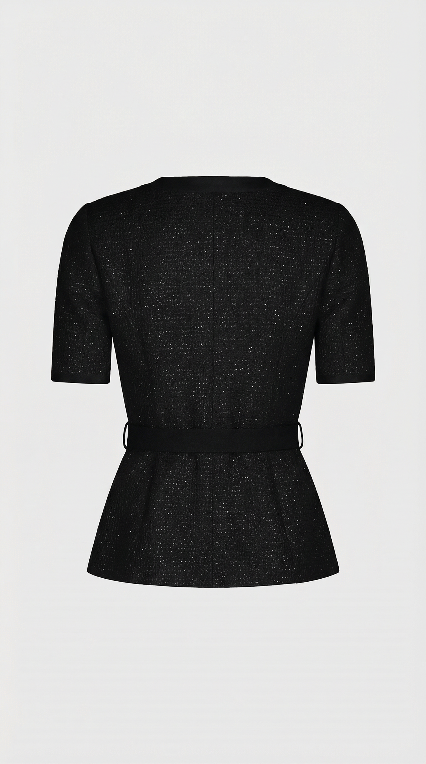 Caldera - Slimming Knitted Top with Bow Accents and Skirt Set