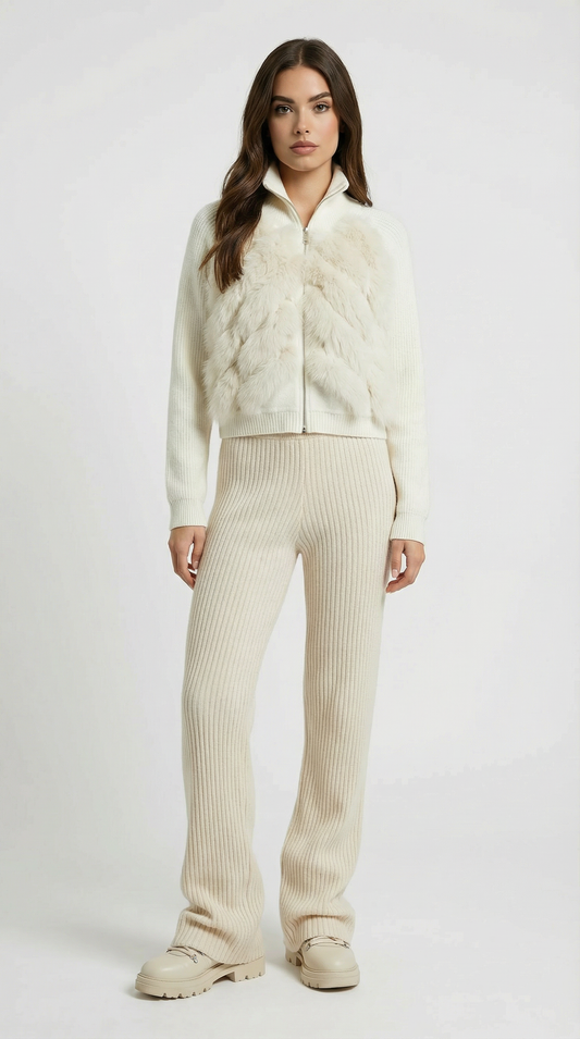 Glase - Loose Fox Fur Sweater