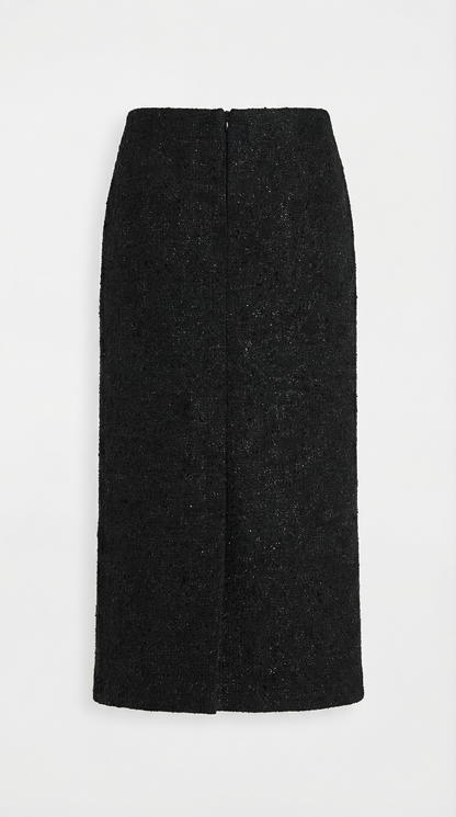 Moraine - Black Stylish Jacket and Half Skirt Set