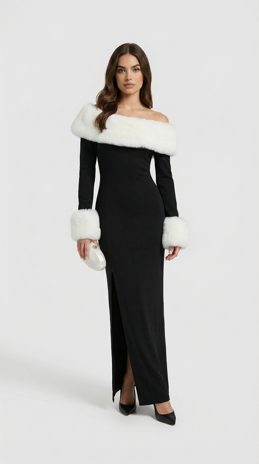 Morven - Royal Collar Full Sleeve Dress