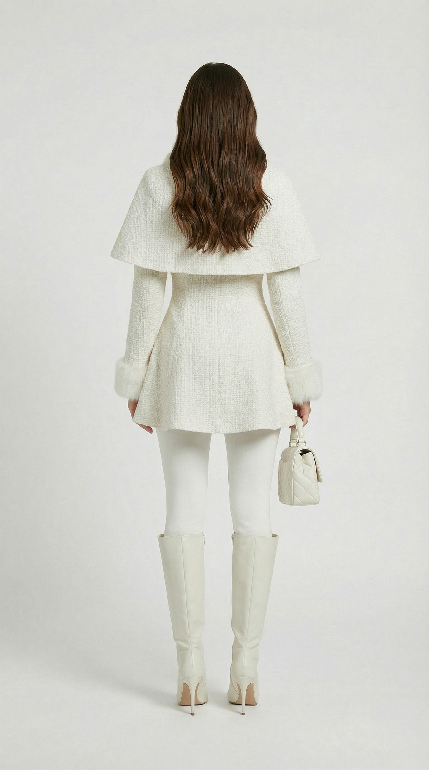 Umber - 2 Piece Coat with Bow Collar