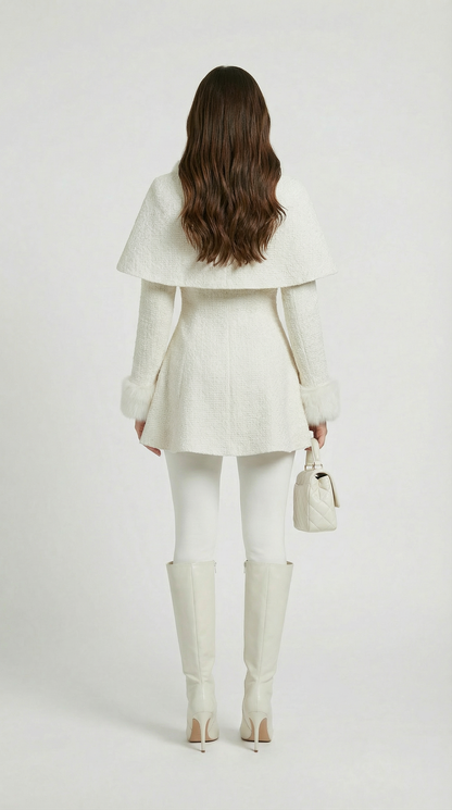Umber - 2 Piece Coat with Bow Collar
