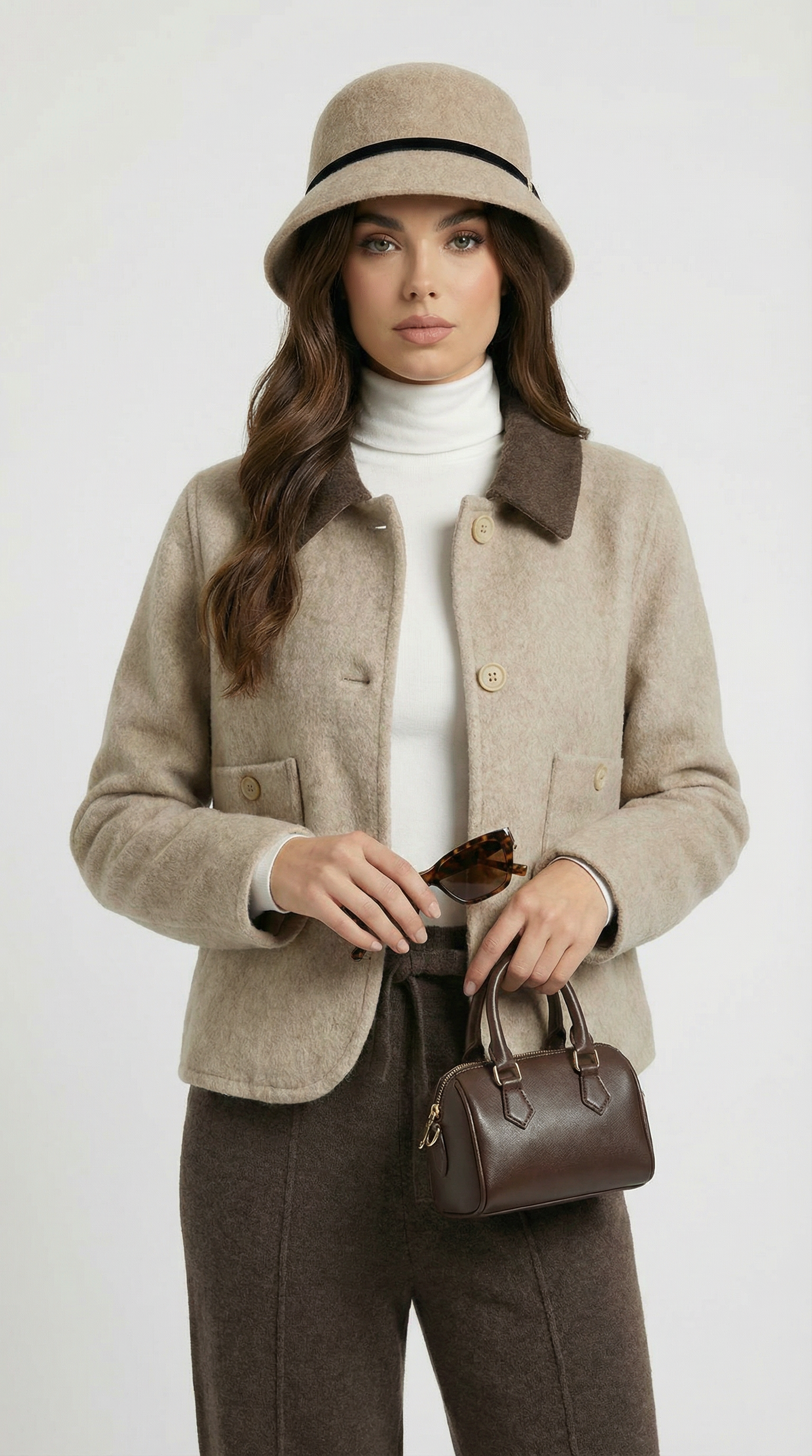 Iska - Short and Loose Woolen Coat