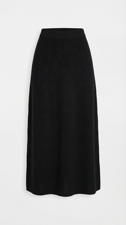 Caldera - Slimming Knitted Top with Bow Accents and Skirt Set