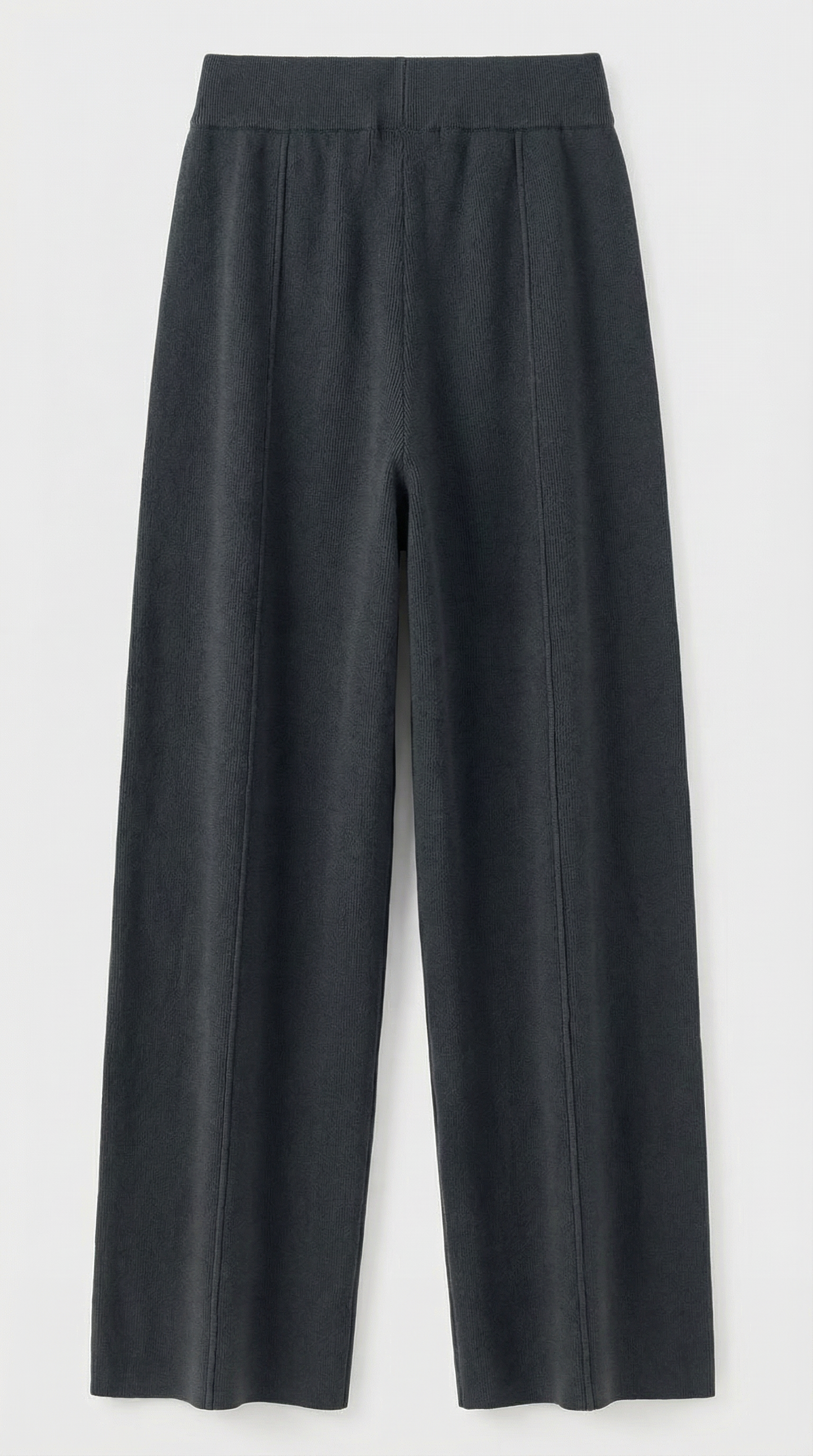 Milos - 100% Merino Woolen Wide Leg Pants Black