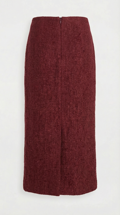 Moraine - Red Stylish Jacket and Half Skirt Set