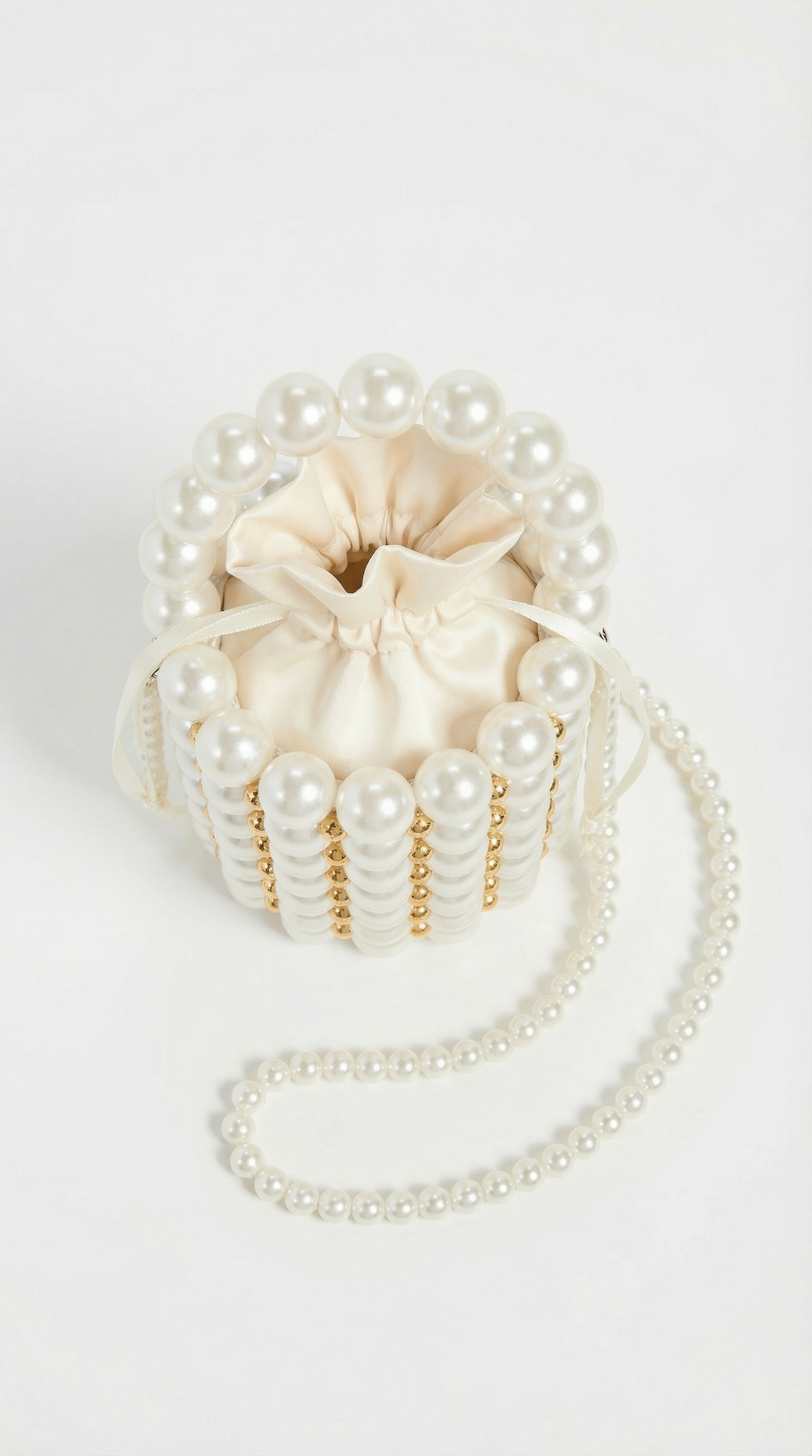 Ora - Handmade Pearl Shoulder Tote Bag