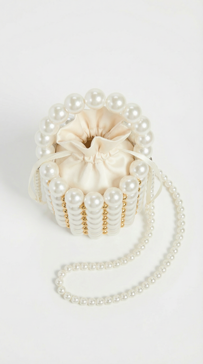 Ora - Handmade Pearl Shoulder Tote Bag