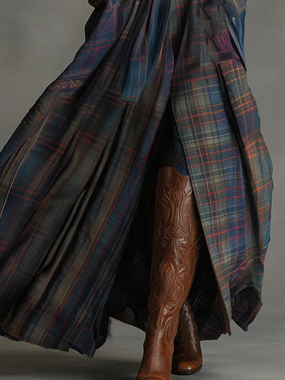 Flavia | Maxi scialle vintage in camoscio