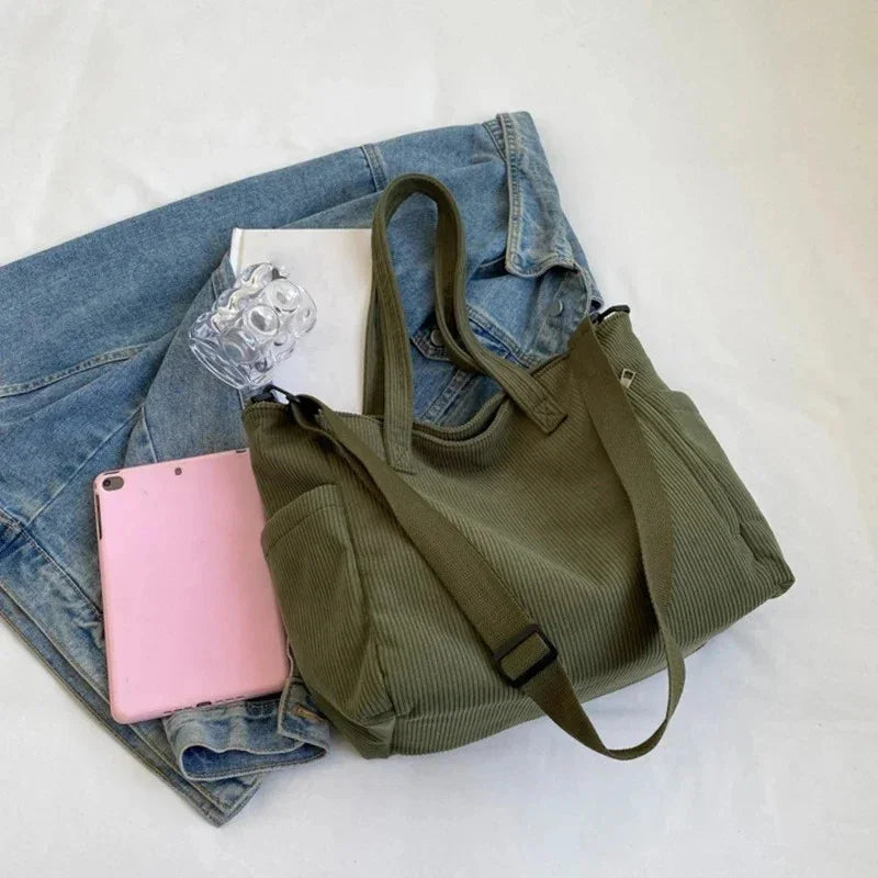 BORSA TOTE ALMA A COSTINE CON DETTAGLIO IN CORDA