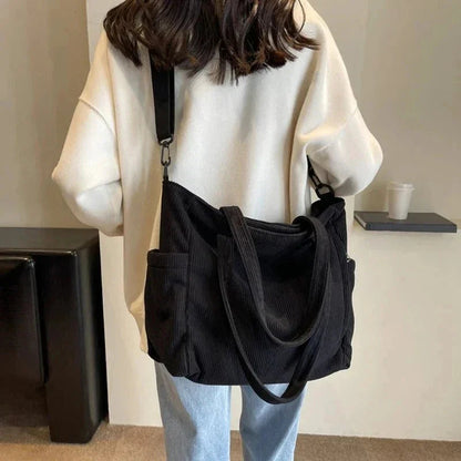 BORSA TOTE ALMA A COSTINE CON DETTAGLIO IN CORDA