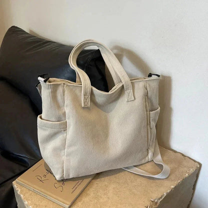 BORSA TOTE ALMA A COSTINE CON DETTAGLIO IN CORDA