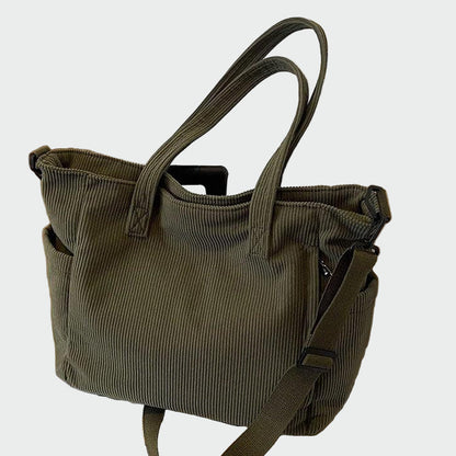 BORSA TOTE ALMA A COSTINE CON DETTAGLIO IN CORDA