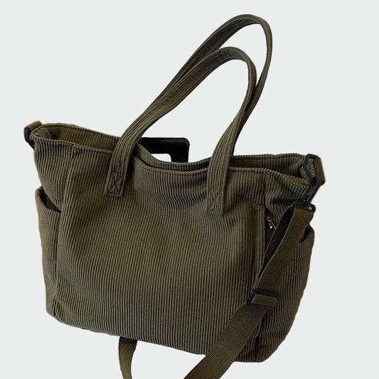 BORSA TOTE ALMA A COSTINE CON DETTAGLIO IN CORDA