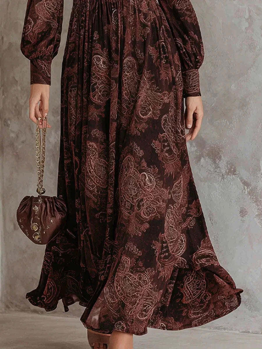 Barella | Abito lungo floreale vintage