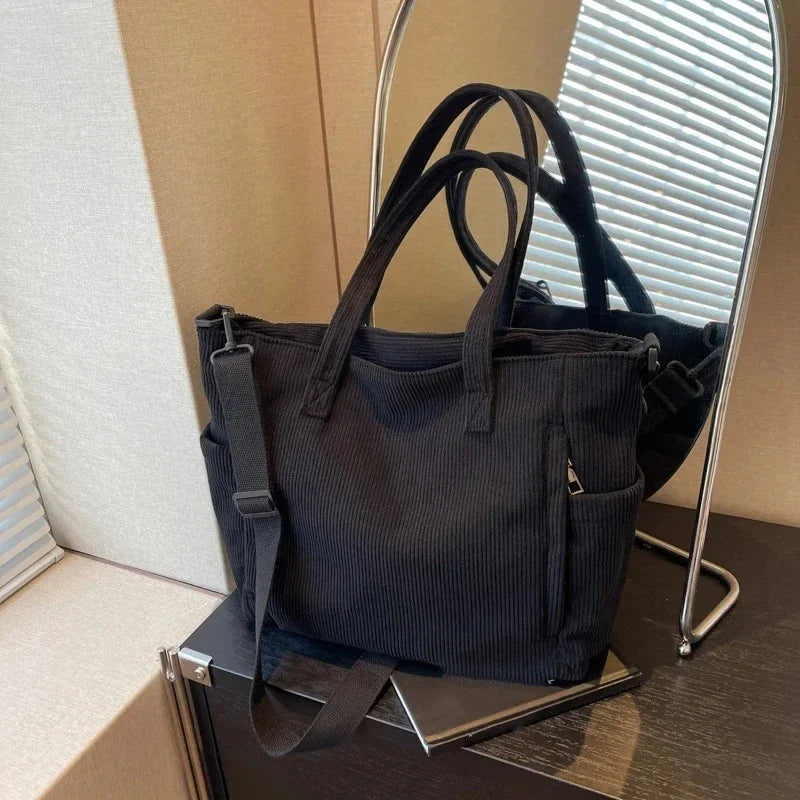 BORSA TOTE ALMA A COSTINE CON DETTAGLIO IN CORDA