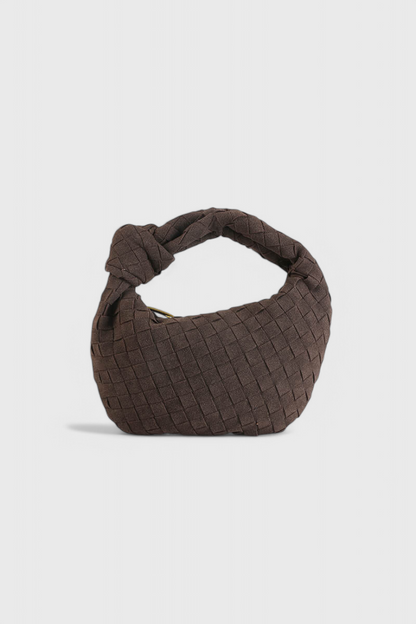 Remi | Mini borsa intrecciata con dettaglio nodo