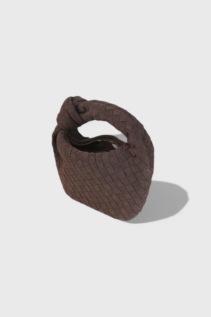 Remi | Mini borsa intrecciata con dettaglio nodo