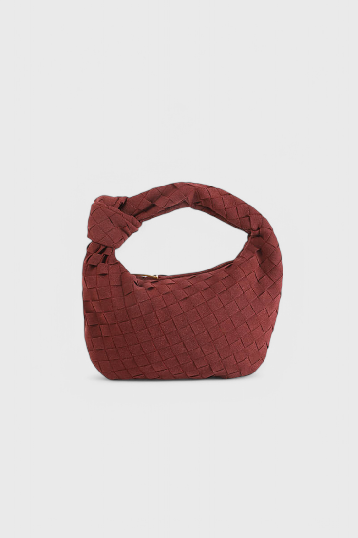Remi | Mini borsa intrecciata con dettaglio nodo