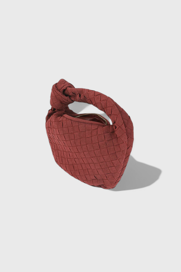 Remi | Mini borsa intrecciata con dettaglio nodo