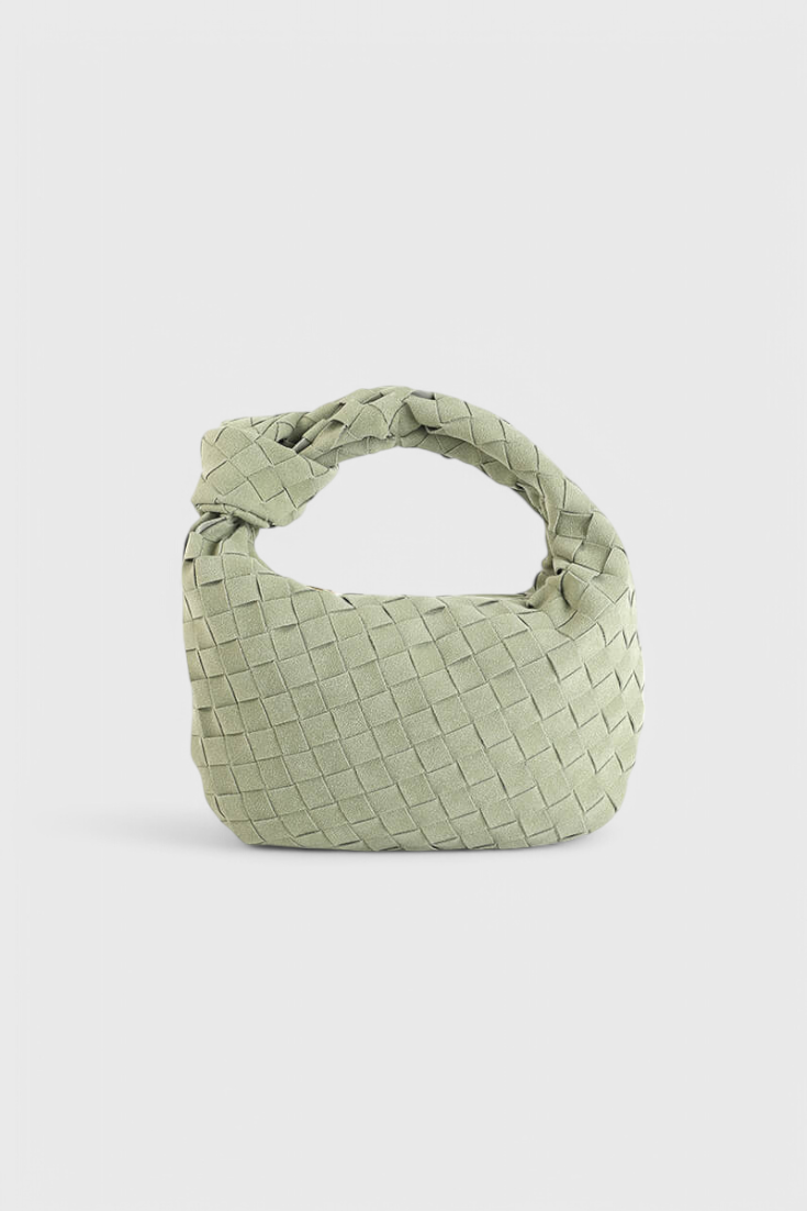 Remi | Mini borsa intrecciata con dettaglio nodo