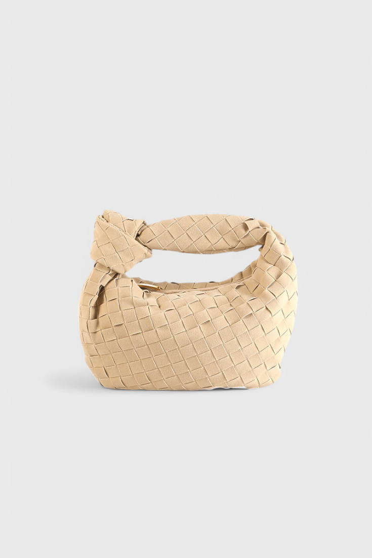 Remi | Mini borsa intrecciata con dettaglio nodo