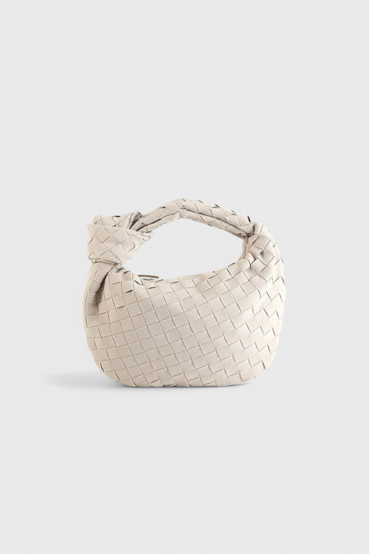 Remi | Mini borsa intrecciata con dettaglio nodo