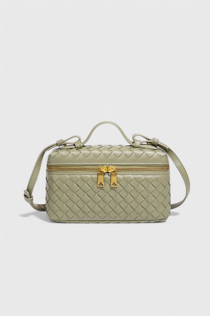 Milla | Mini borsa intrecciata con accessori dorati