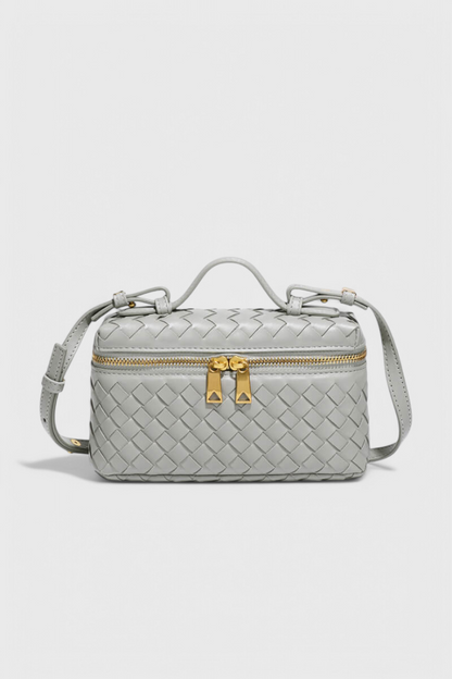 Milla | Mini borsa intrecciata con accessori dorati